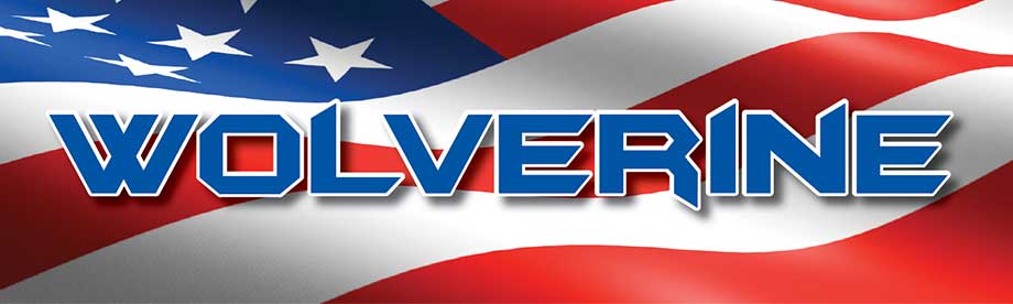 Wolverine Logo in US Flag - Wolverine Construction, LLC